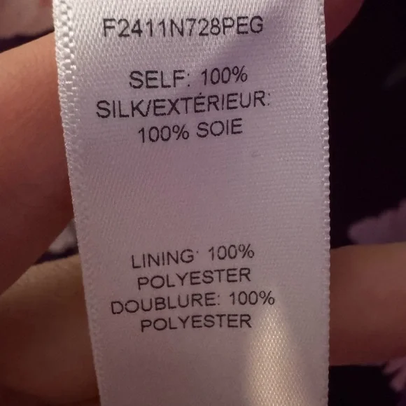 CAROLINA HERRERA Trench Gown in Fig Multi Purple Floral Belted Dress Size 8 NWT - Picture 12 of 13